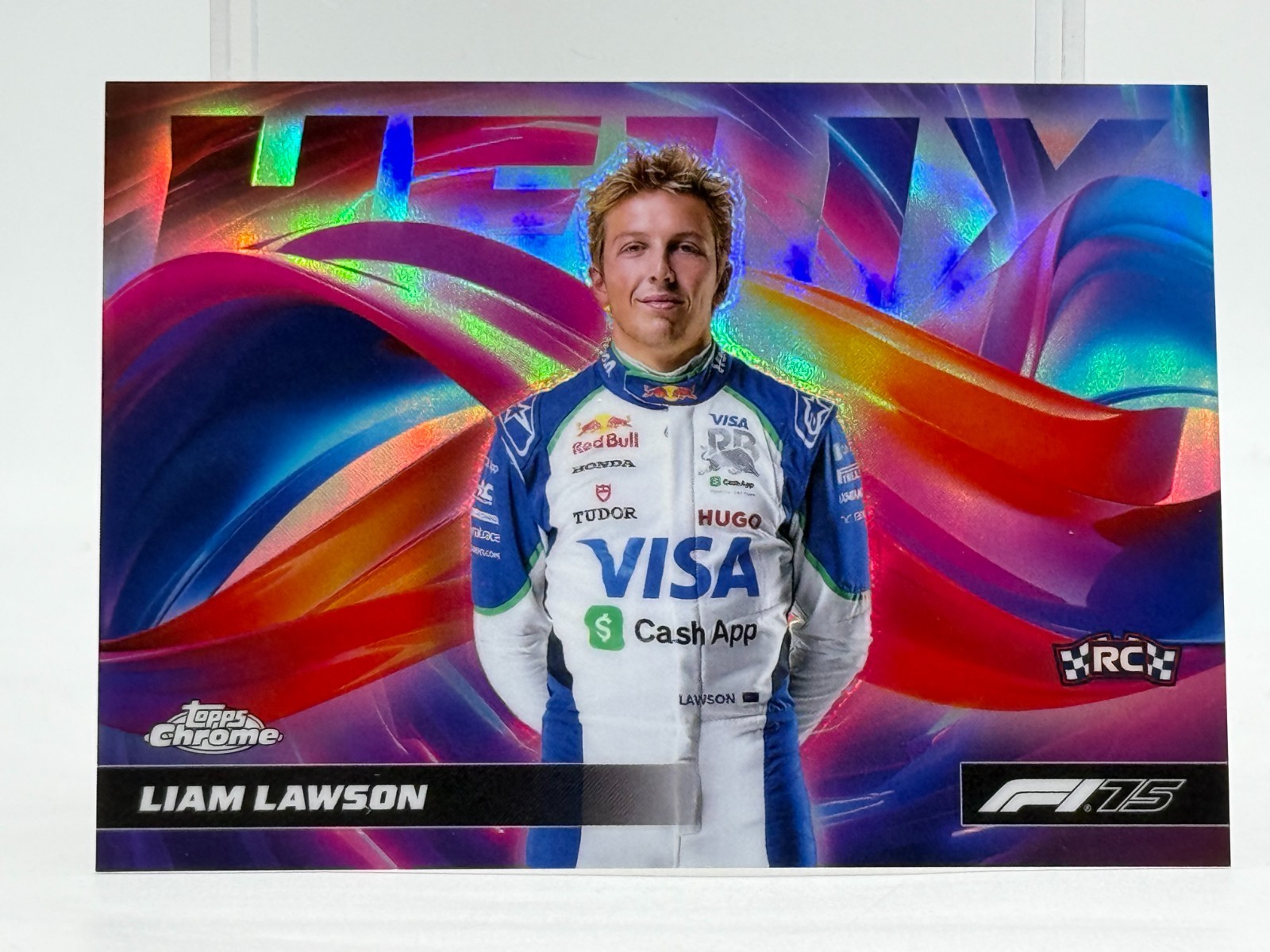 2025 Topps Chrome HELIX Holofoil F1 #HLX-11 LIAM LAWSON (CASE HIT SSP)