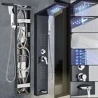 Shower Panel Tower System LED Rainfall Waterfall Shower Head Massage Jet Mixer