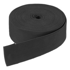 10 Yard x 1 1/2 Inch Width Nylon Webbing Strap Poly Flat Webbing Strapping Black