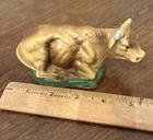 Vintage Paper Mache Laying Cow/Ox Nativity Figurine 5” Made In Italy Christmas — photo 8