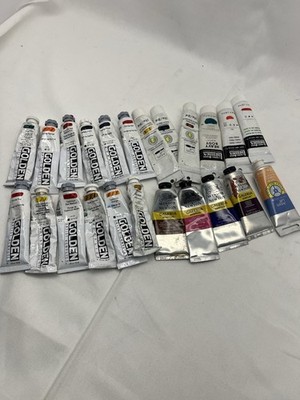 23 Acrylic Golden, Liquitex, Winsor, Art Paint Tubes, Various New & Used