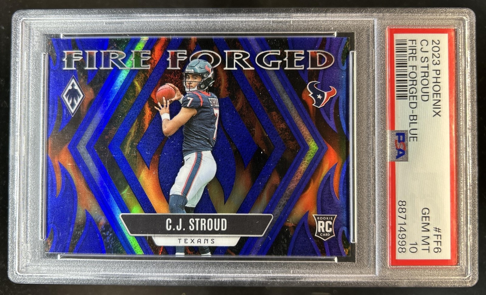CJ Stroud Panini Phoenix Fire Forged #FF6 Blue