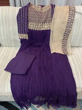 Pakistani shalwar kameez stitched-Chiffon- Size 40