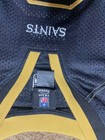 NFL New Orleans Saints Drew Brees #9 Black Out Jersey Size Large Sewn Stitched — photo 5