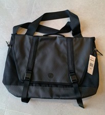 Timberland Large Messenger Laptop Bag Black Grey Shoulder Strap Handle Work