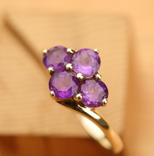 Amethyst Cluster Ring