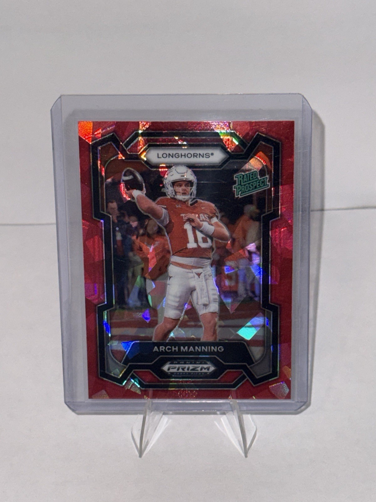2024 Panini Prizm Draft Picks - Rated Prospect Arch Manning #192 Red Ice Prizm