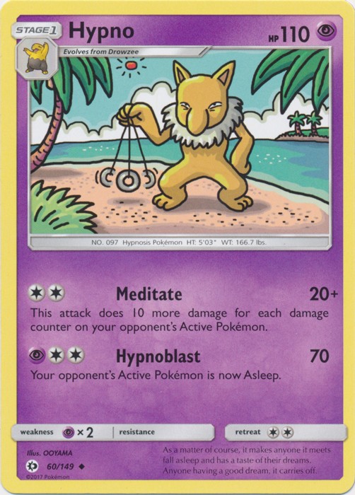 Hypno - 60/149 - Uncommon - Lightly Played