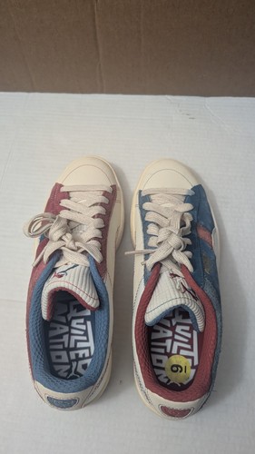 Tenis informales rojos con cordones de gamuza acolchada Nation de PUMA para hombre talla 9 - Imagen 5 de 8