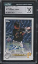 2022 Topps Pro Debut #16 Bubba Chandler Autograph RC Gem Mint CGC 10 10 Auto