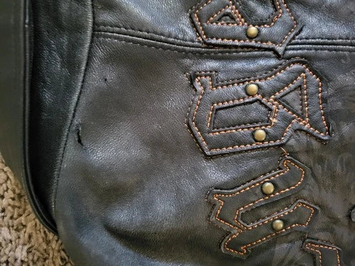 Pelle Pelle Marc Buchanan Leather Bomber Jacket Black/Brown 50 Lined Zip image 12