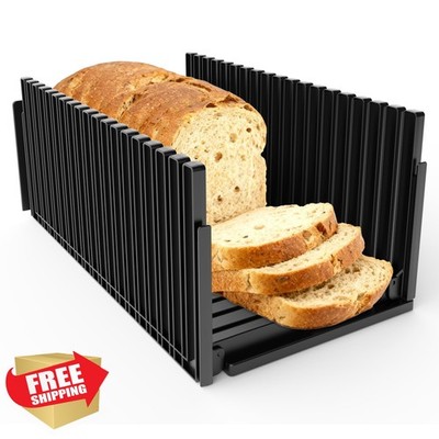 Black Bread Slicer Guide, Adjustable Slicing Tool