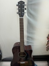 Fender CD-60SCE Dreadnought Electro Acoustic Guitar, All-Mahogany, Walnut