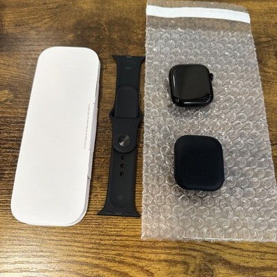 GPS Only Apple Watch Series 11 42MM Jet Black Aluminum Black Sport Band D4