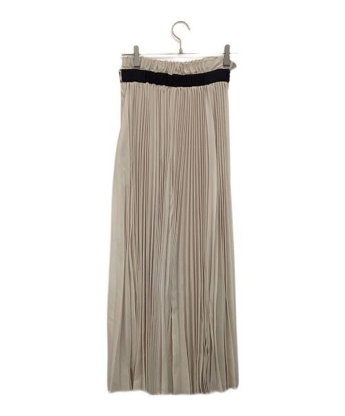 Ameri                    pleated skirt beige 0132… - image 2