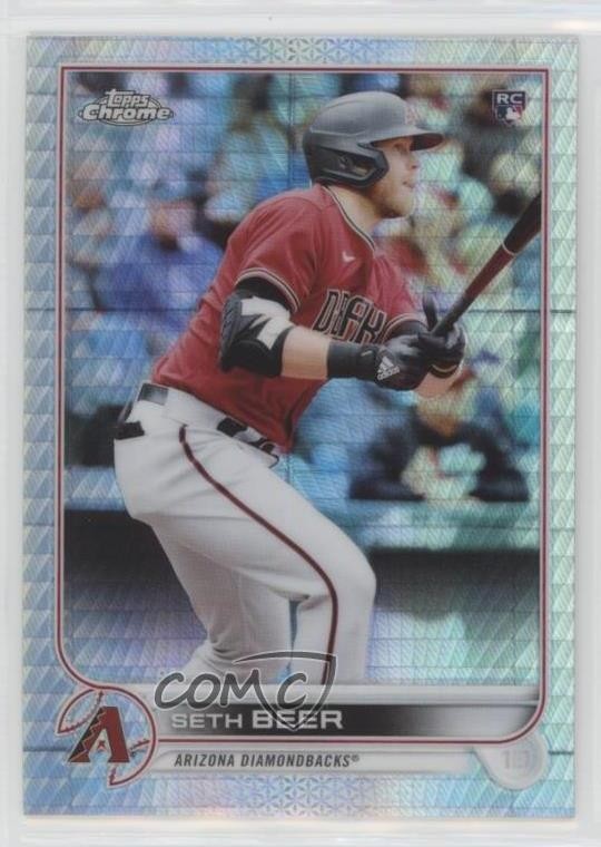 2022 Topps Chrome Prism Refractor Seth Beer #186 Rookie RC uk2