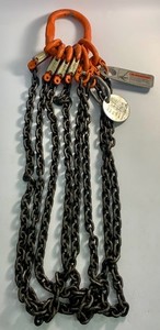 Pewag QOS Q0S 4 Leg Sling, G100, (Each Leg 56" Hook to Hook) Alloy Steel