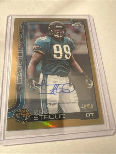 2025 Topps Chrome Marcus Stroud Gold Refractor (RAW)