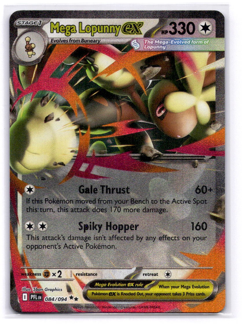 Mega Lopunny ex - Double Rare ME02: Phantasmal Flames 084/094 LP-NM