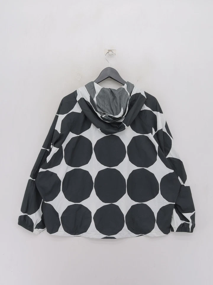 Chaqueta Mujer Marimekko And Uniqlo L Negra Geométrica 100% Poliéster Parka Foto 2 de 4