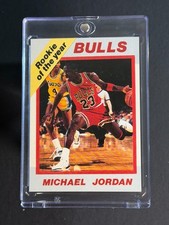 Michael Jordan Custom Novelty Rookie Card Bulls White Sox Double-Sided Reprint. rookie card picture