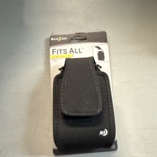 Nite Ize Rugged Vertical XL Holster Case Black Fixed Clip for Universal Phone