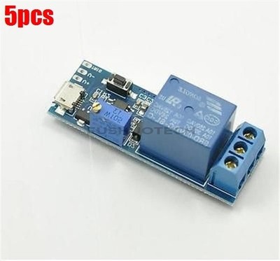 5Pcs Micro Usb Power Delay Switch Relay Trigger Delay 5V-30V Timer Control ro #j
