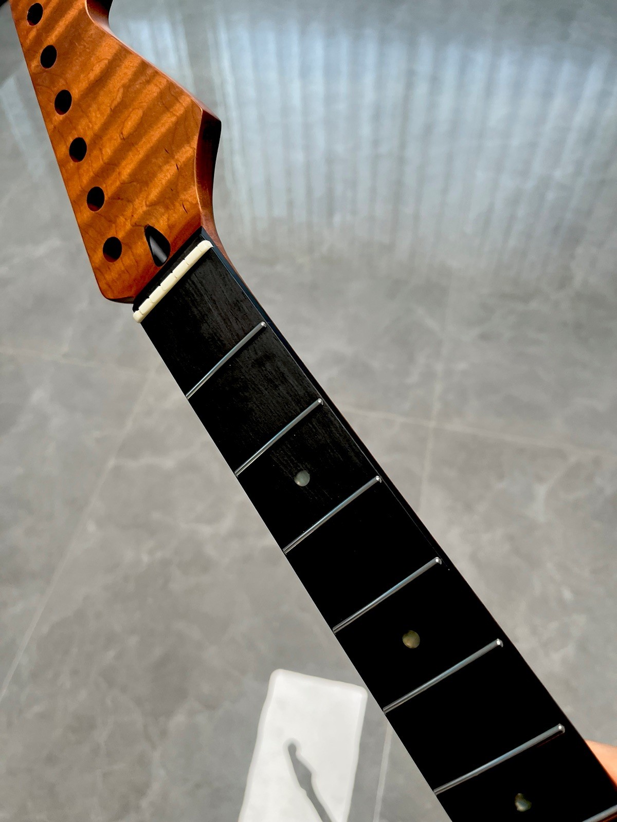 Tasti Jumbo in ebano inox per chitarra elettrica foto 2