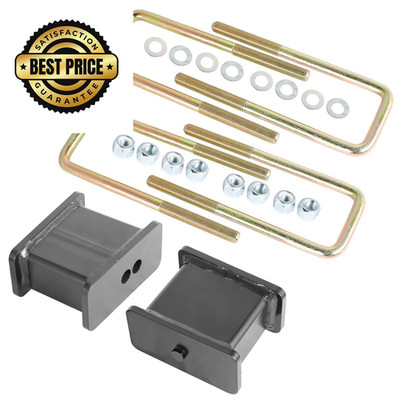 GXYWADY 4 Rear Lift Blocks Kit w/Ubolts Replacement for Chevy Silverado GMC... 
