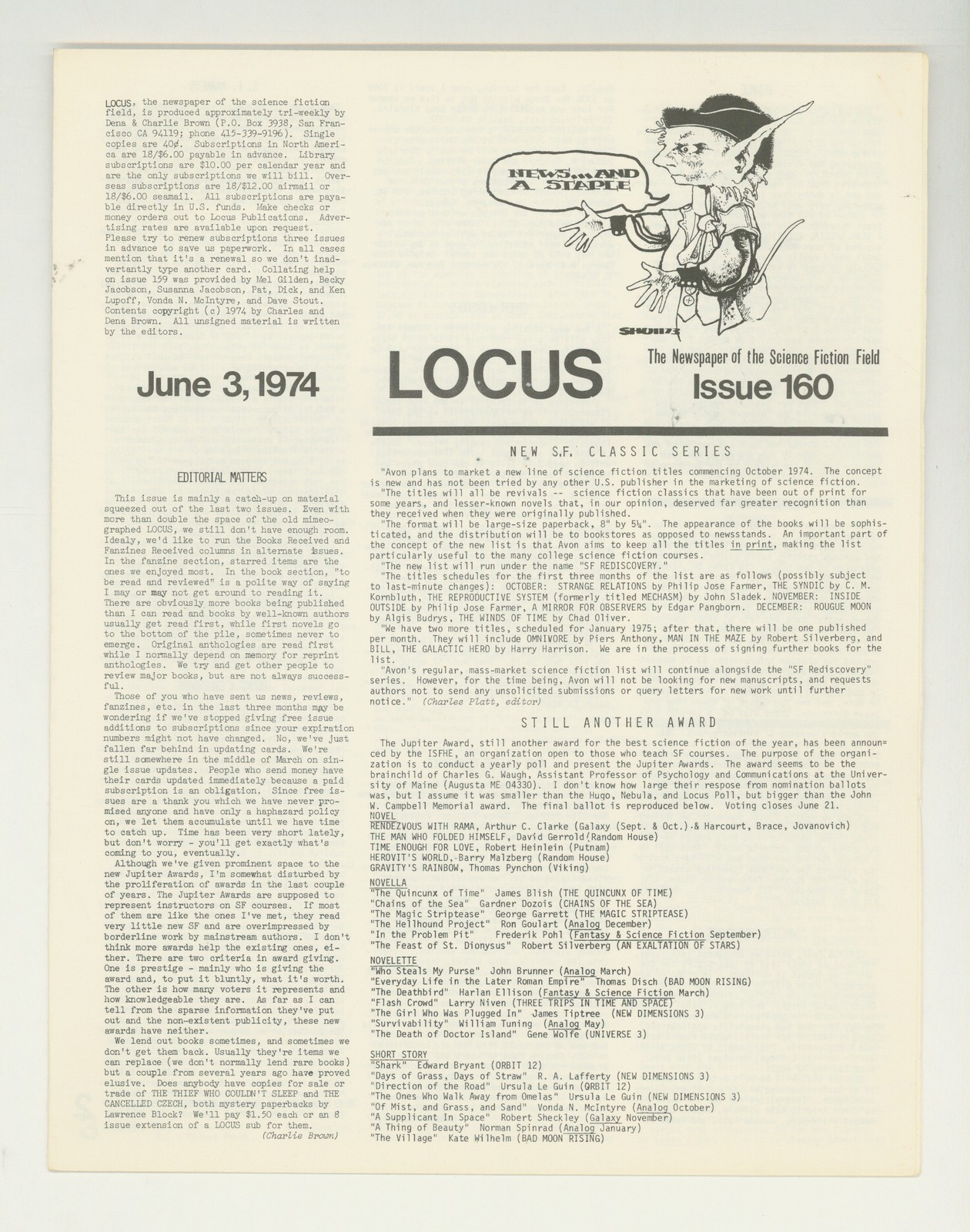 Locus #160 VG 4.0 1974 Low Grade