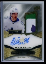 2022-23 Upper Deck Premier Acetate Rookie Auto Patch Gold Nils Aman Auto 47/65