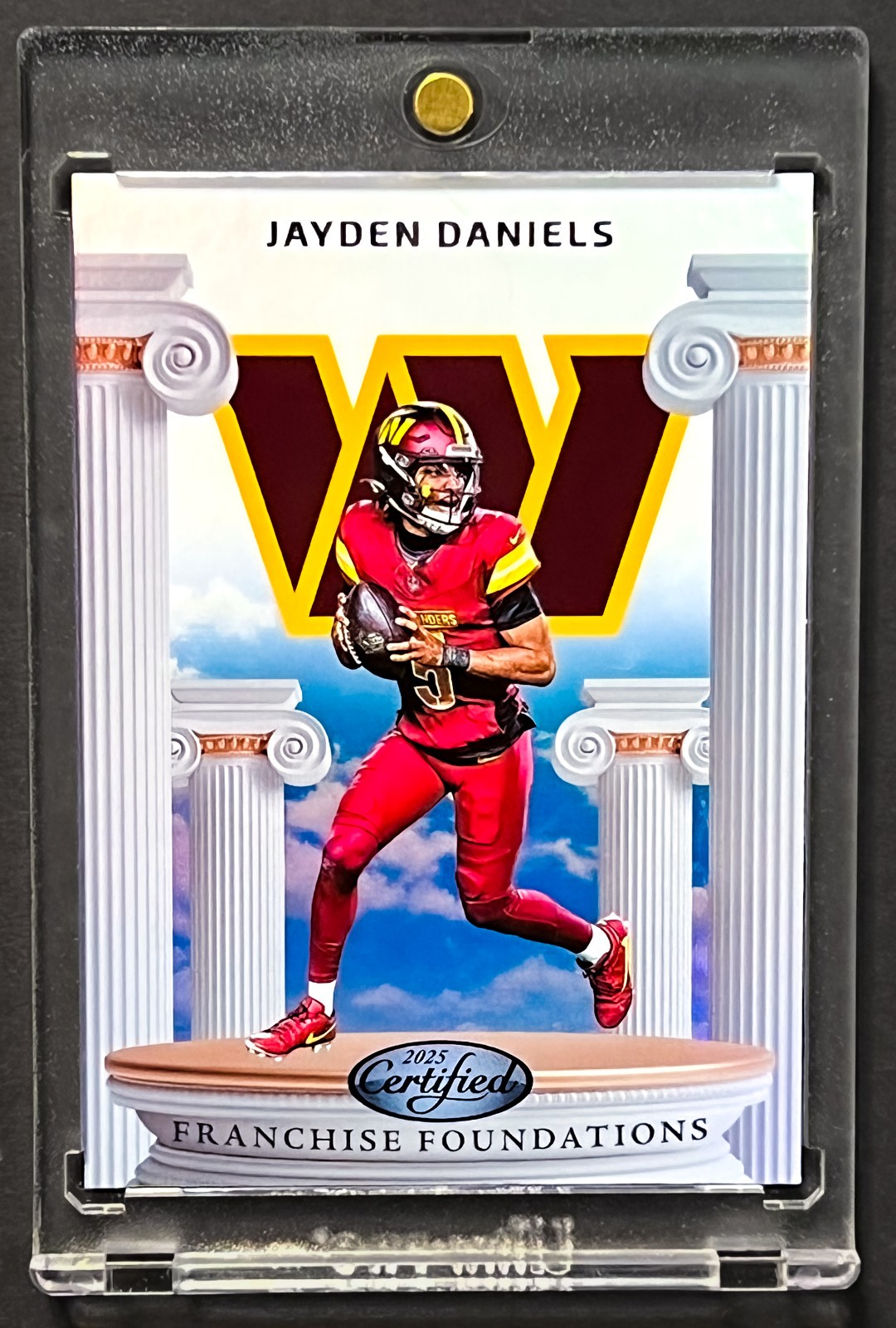 Jayden Daniels Holo Logo Insert Refractor Washington Commanders