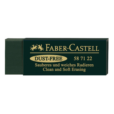 Faber-Castell Radiergummi Radierer DUST-FREE sauber & weich grün 587122
