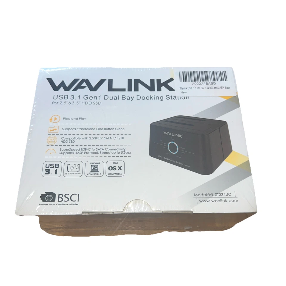 Dual Bay 2.5" 3.5"HDD/SDD External Hard Drive Docking Station USB 3.0 to SATA - Image 2 of 4