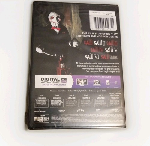 Saw: the Complete Movie Collection Includes All 7 Films BRAND NEW SEALED - Picture 2 of 2