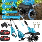 21V For Makita Cordless Garden Tiller Power Hoe Ground Hoe Inc 2x Battery & Charger