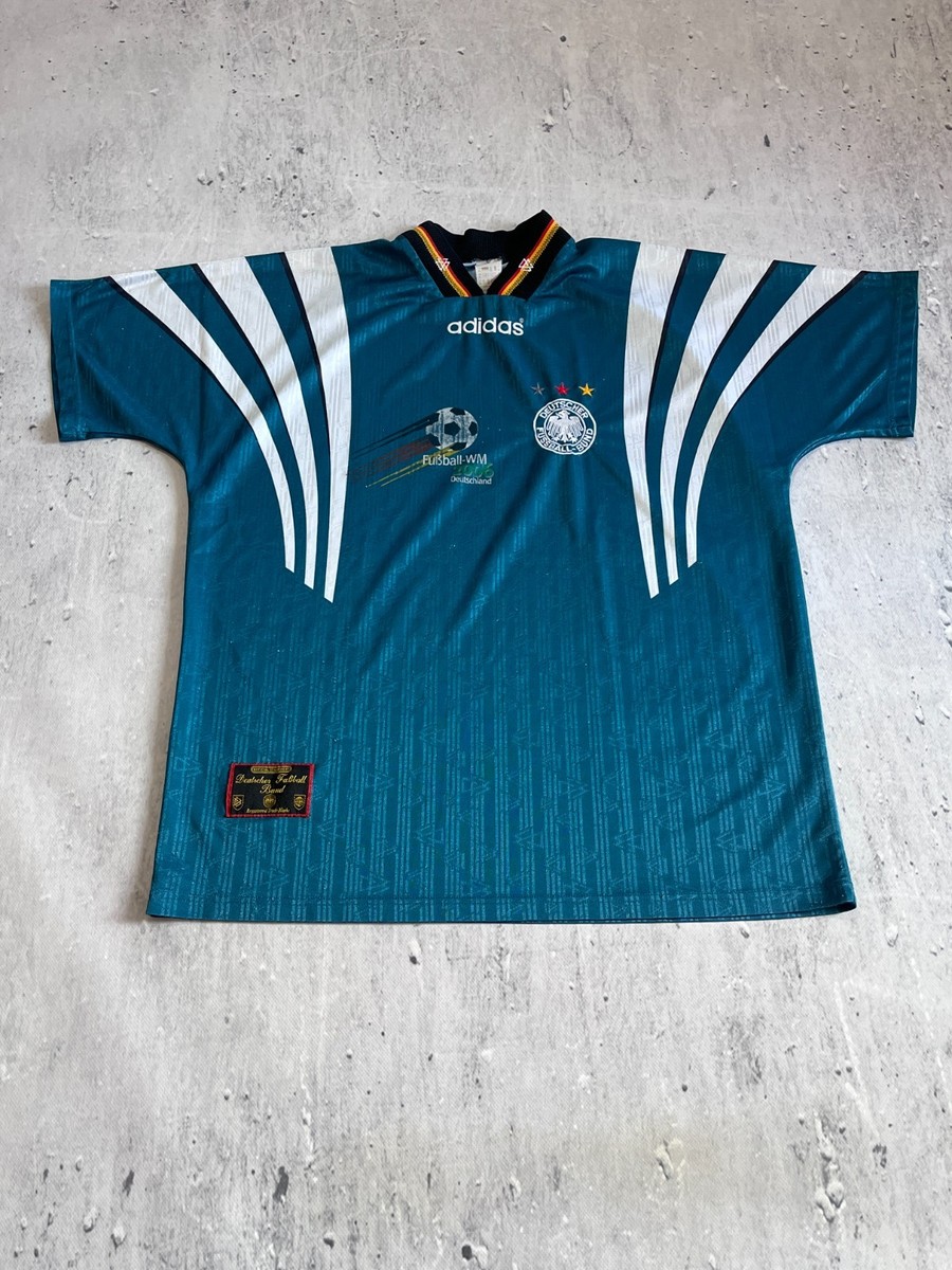ADIDAS GERMANY 1996 AWAY FOOTBALL SOCCER JERSEY SIZE XL | eBay