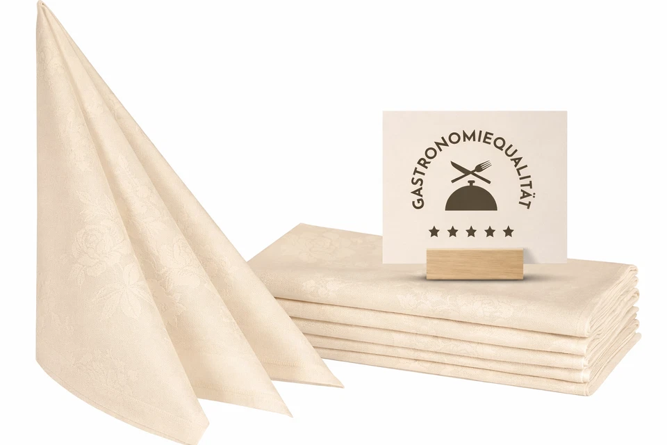 6er Set Stoffservietten Mundservietten Serviette Baumwolle 40x40, 45x45 cm - Bild 1 von 4