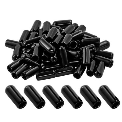 60PCS Screw Thread Protectors 5mm ID Rubber End Caps Vinyl Flexible End Caps ...