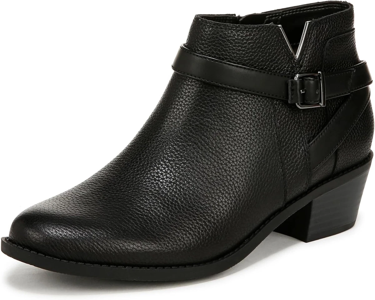 Botines De Cuero Para Mujer Ambra Negro - D'Cuero