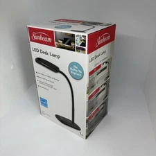 Sunbeam Flexible Neck Led Desk Lamp Adjustable Light Black 3 Levels