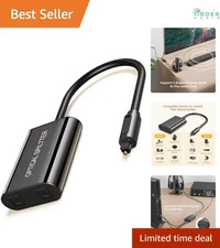 Digital Toslink Fiber Optical Splitter 1 in 2 Out Audio Adapter Cable for TV