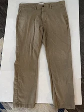 Goodfellow Hennepin Chino Pants Men's 36x30 BROWN Slim Fit Casual