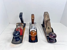 (3) Vintage Stanley Heavy Metal Wood Planers Planes SB4,  NO 33, ++ (USA)