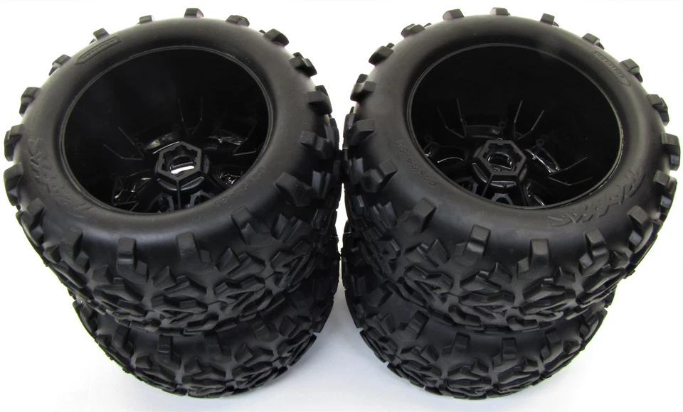 Fits Traxxas Nitro Revo 3.3 53097-3 - 6.3" Maxx TIRES & Geode WHEELS - Image 3 of 3