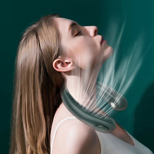 Portable Cooling Fan USB Rechargeable Bladeless Cooling Air Neck Mini Sport Fan - Picture 28 of 84