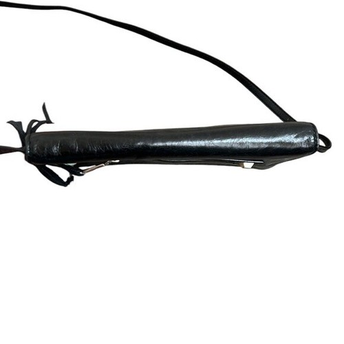 Sac bandoulière Rebecca Minkoff cuir noir pompons créateur bikercore - Photo 8 sur 16