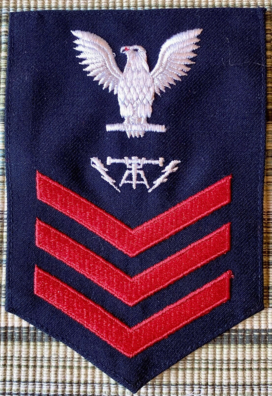 US Navy Rate Fire Controlman 1st Class Petty Officer rank Patch USN FC1