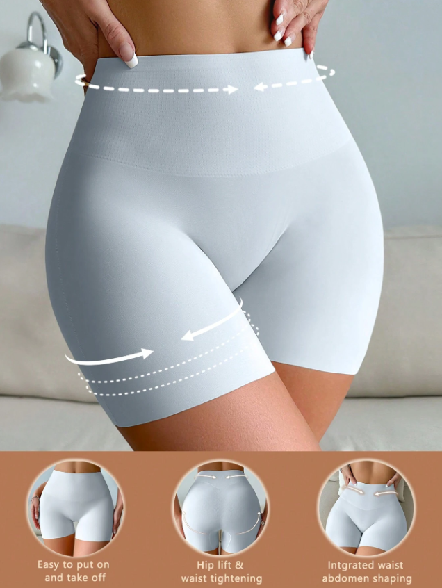 Shorts Moldeadores sin Costuras con Cintura Alta y Control de Abdomen para Mujer-image