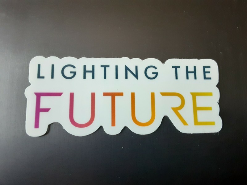 Lighting the Future Sticker - New Never Been Used - 1.25 X 3 - Fast Shipping